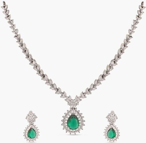 Aliona Nakshatra Cz Necklace Set