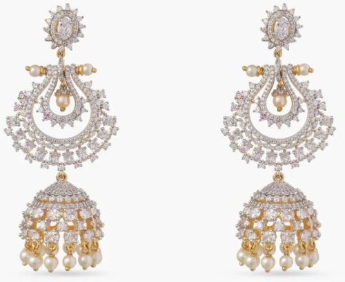 Eden Nakshatra Cz Jhumka Earrings