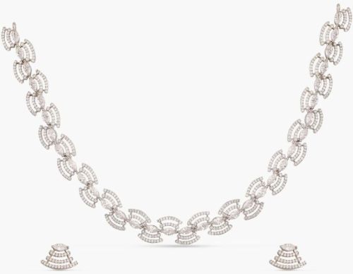 Elara Luminous Cz Necklace Set