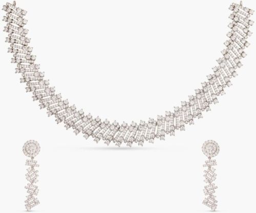Elara Radiance Cz Necklace Set