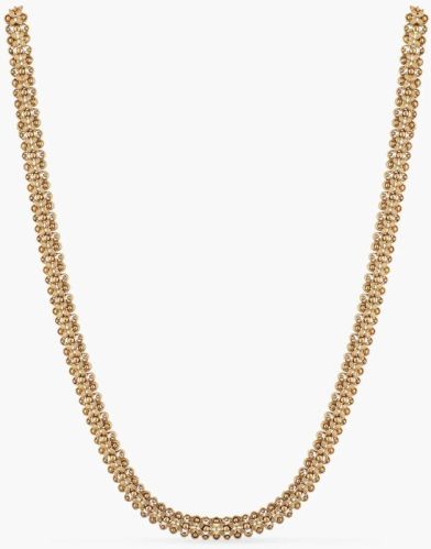 Hermes Gold Plated Tribal Long Necklace