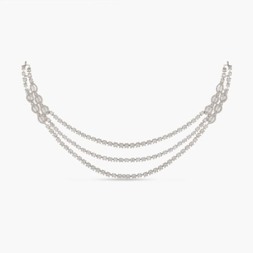 Layered Nakshatra Cz Necklace