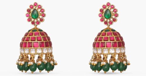 Mansi Kempu Jadau Jhumka Earrings