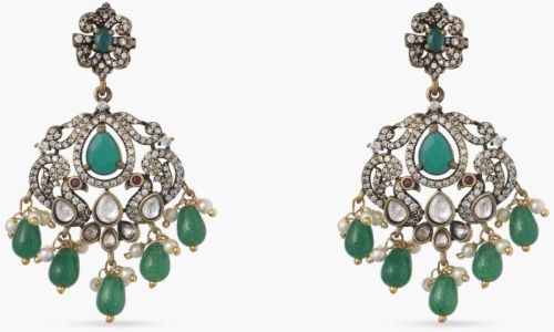 Ruchira Nakshatra Cz Drop Earrings