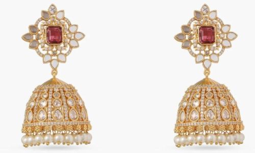 Sadie Nakshatra Cz Jhumka Earrings