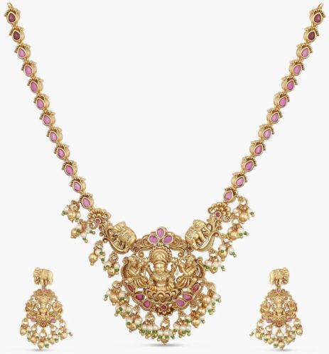Shreya Temple Necklace Set