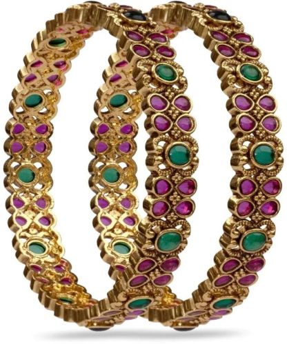 Sudha Antique Multi Stone Bangles