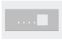 6M Solid Aluminum Cover Plate With 4 Holes + 2M Window