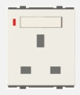 13a 3-pin Flat Integral Socket