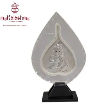 999 Silver And Gold Coated Wax Idol Radha Krishna