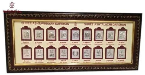 999 Silver Shree Astvinayk Frame, Packaging Type : Box For Home
