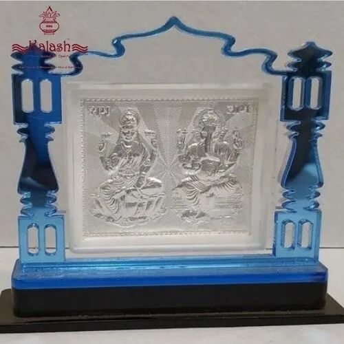 Pure 999 Silver Ganesha Laxmi Stand, Packaging Type : Box For Home