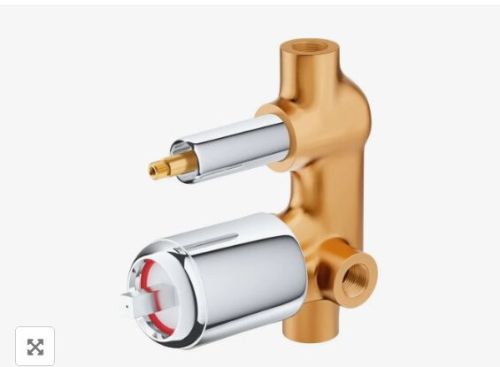 40 Mm Single Lever Diverter Exposed Part Kit For Operating Lever, Wall Flange & Button