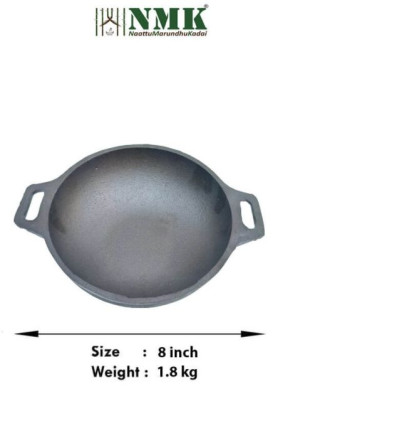 Cast Iron Kadai / Vanali 8 Inch