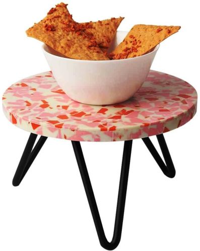 Wood And Resin Cake Plant Showpiece Decorative Stand