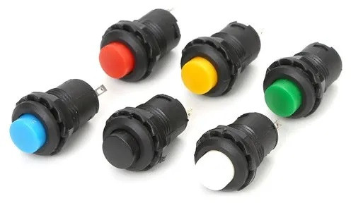 2 Pin Plastic Push Button Switch, Packaging Type : Box For Industrial
