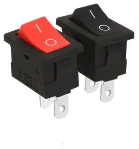 2 Pin Spst Mini Rocker Switch 12.9mm X 19.2mm