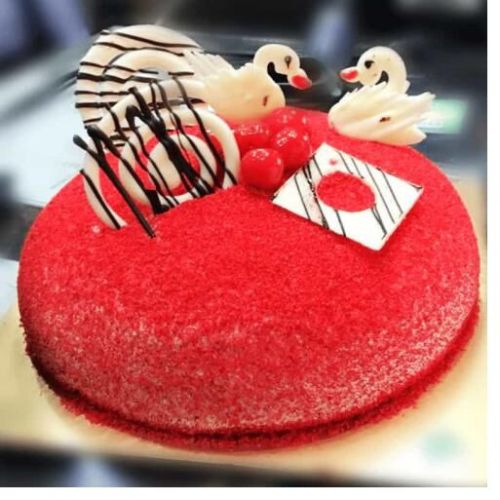 Designer Red Velvet Love Cake