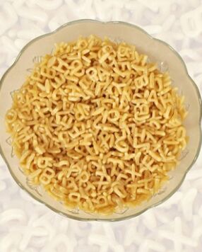 Alphabet White Fryums, Taste : Salty