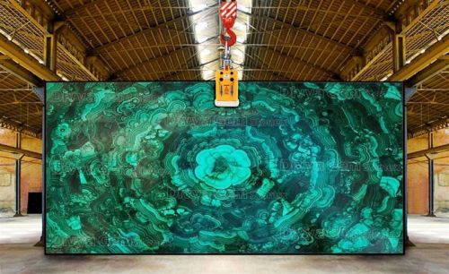 Malachite Flower Slab