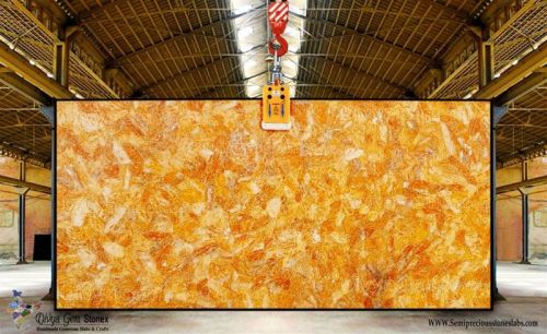 Orange Calcite Slab