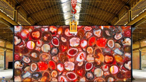 Red Agate Giant Slab
