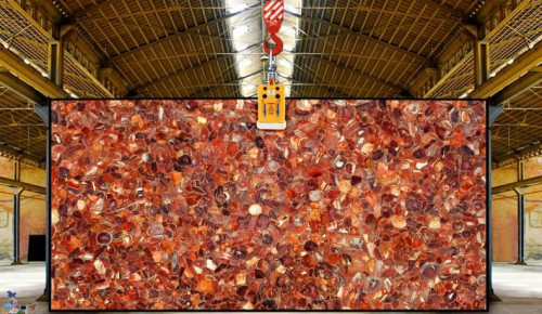 Red Chalcedony Slab