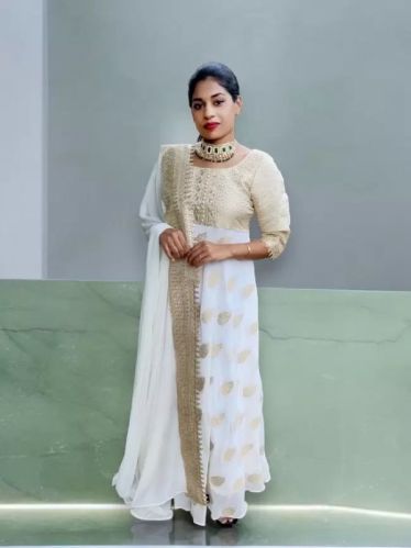 Banarazi Brocade Georgette Kurti