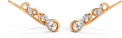 Anzara Twisted Diamond Ear Cuffs