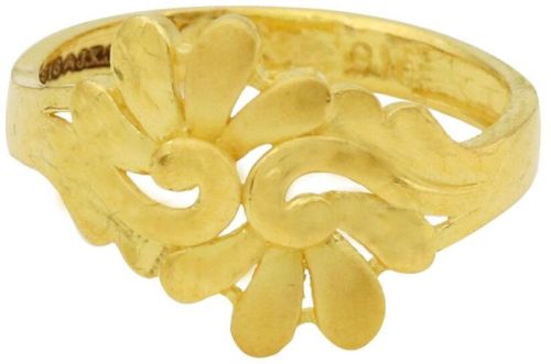 Dazzling 22Kt. Yellow Gold Flower Finger Ring