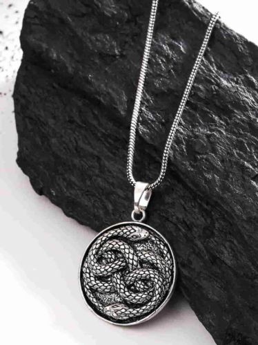 Snake Charm Pendant For Men