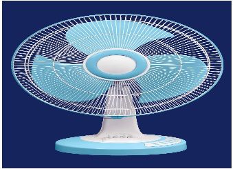 Rocket Table Fan, Color : White Blue For Air Cooling