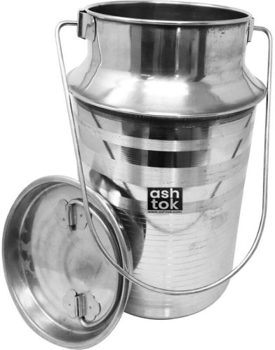 Stainless Steel Milk Can, Color : Silver Multisize
