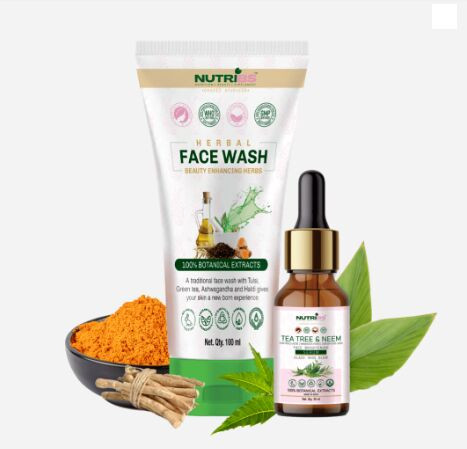 Nutribs Face Care Combo – Herbal Face Wash and Face Serum