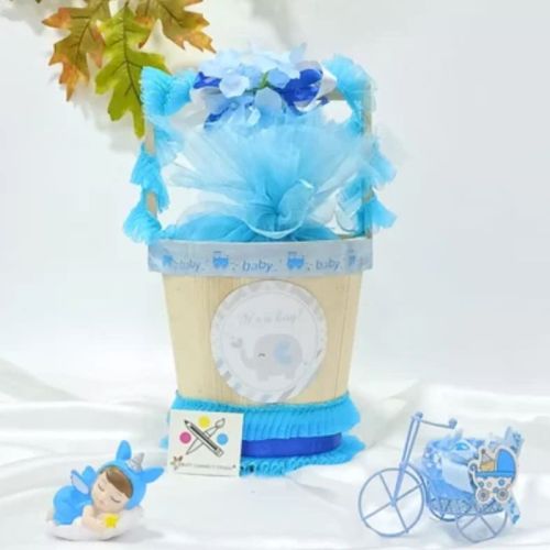 Baby Announcement Pinewood Bucket Gift Hamper For Etc.