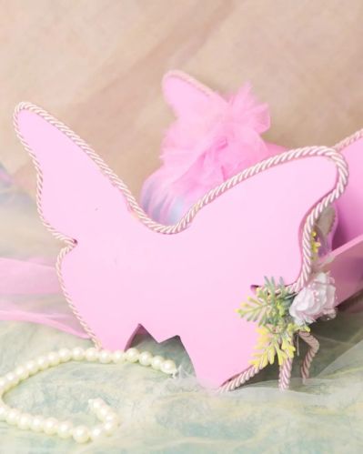 Pink Butterfly Shape Gift Hamper