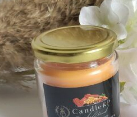 Luxury Sandalwood Scented Jar Candles- Round Jar