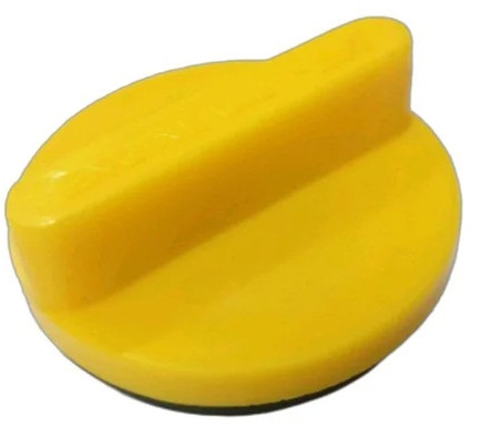 Plastic Yellow Oil Cap, Thickness : 12mm for Automotive