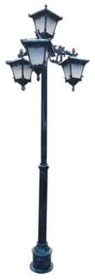 Metal Four Arm Decorative Pole For Outdoor