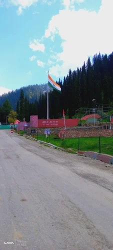 Steel Park Flag Mast Pole, Color : White