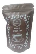 Peach Green Tea Zipper Pouch 100g