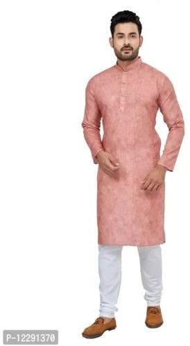 Light Pink Ethnic Mens Wear Kurta Pajama