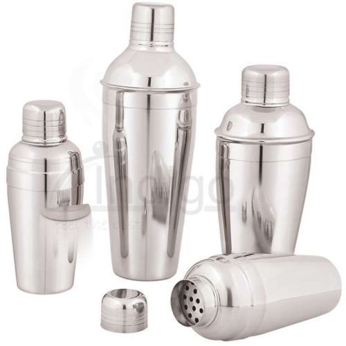 SS Cocktail Shaker Deluxe In Cross Design