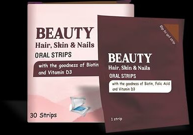 Biotin Oral Strips For Skin, Hair & Nails