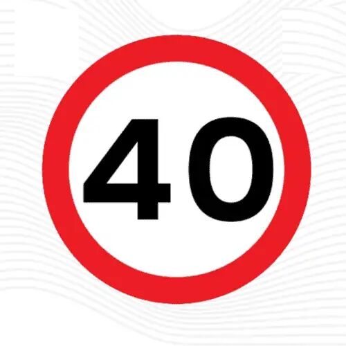 Speed Limit Warning Board