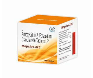 Mapclav-325 Amoxycillin Potassium Clavulanate Tablet