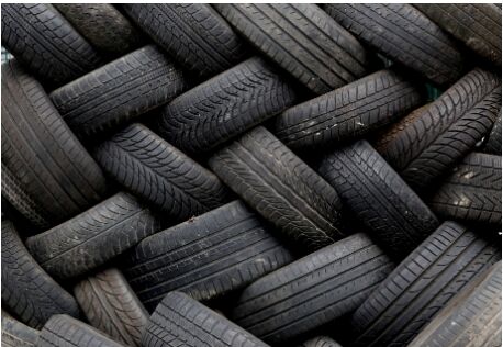 Rubber Used Tyre, Color : Black