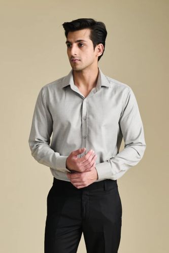 100% Premium Cotton Grey Party Shirt
