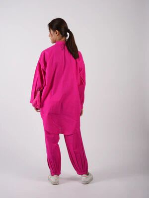 Pink Cotton Co-ord Set M, L, Xl, Xxl, Xxxl