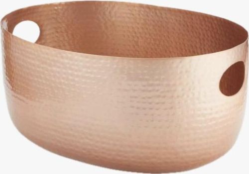 Polished Copper Beverage Tub, Color : Brown